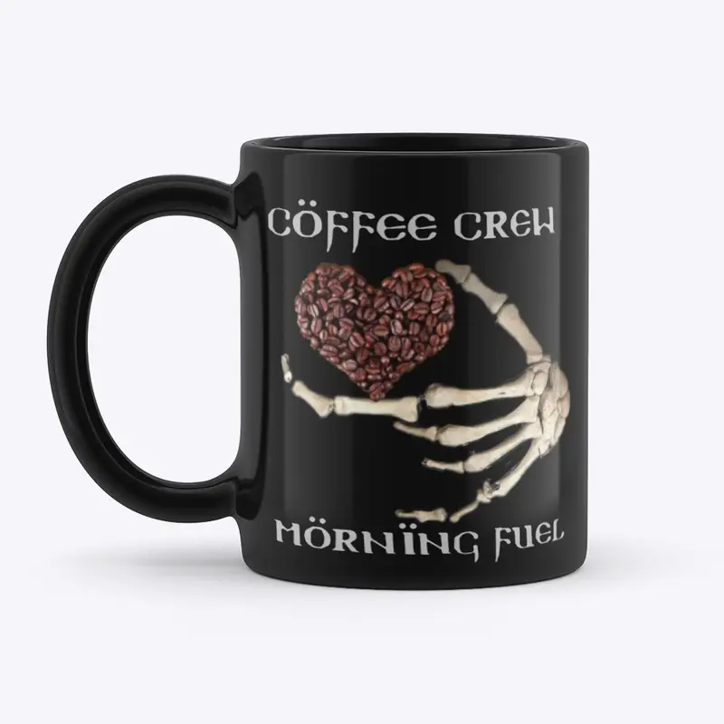 Skeleton coffee crew mug