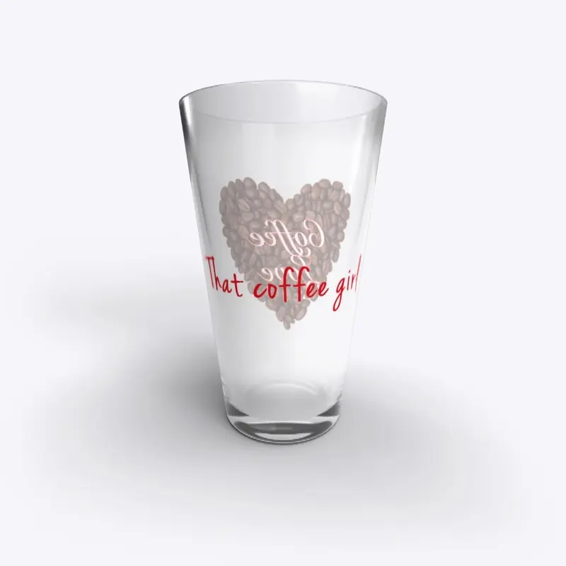 Coffee love pint glass 