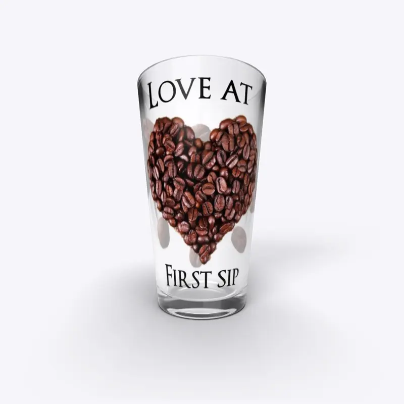 Love at first sip iced coffee cup 